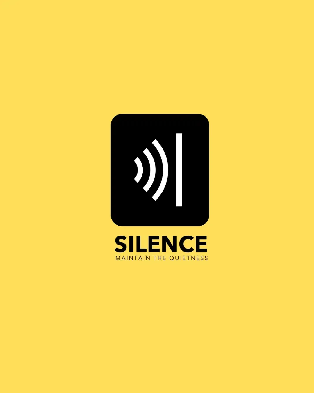 شعار سايلنس Silence للعزل والمعالجة الصوتية: Maintain the quietness